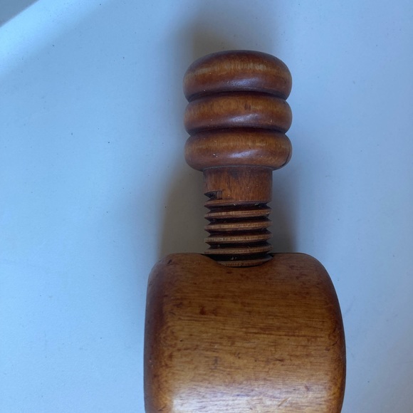 Wooden Nut Cracker Hand Turn primitive style - Picture 2 of 5